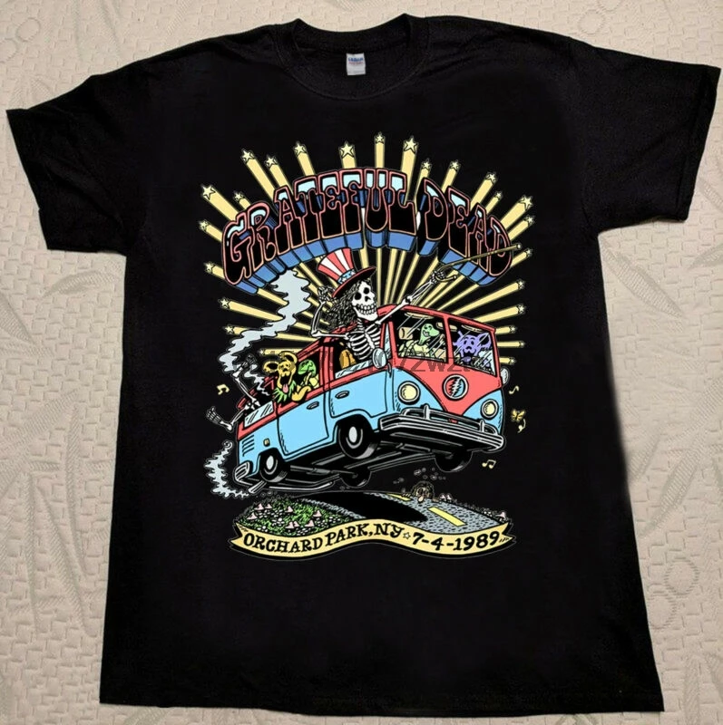 Винтажная 1989 футболка с надписью Grateful dead Orchard ParkNy Tour | Мужская одежда