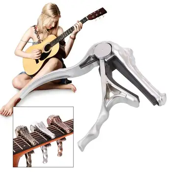 

Electric Tone Alloy Capo Guitar Capo Accessories Guitar Capo Instrument for Alice A007G Crocodile Shaped