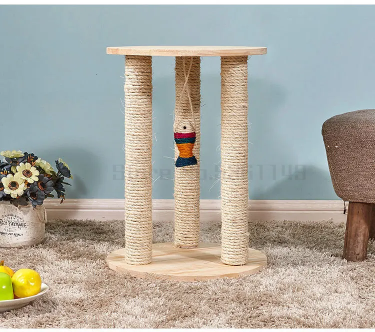 Cat Climbing Frame Sisal Cat Scratching Board Solid Wood Cat Tree Cat Jumping Cat Litter Cat Toy Cat Supplies