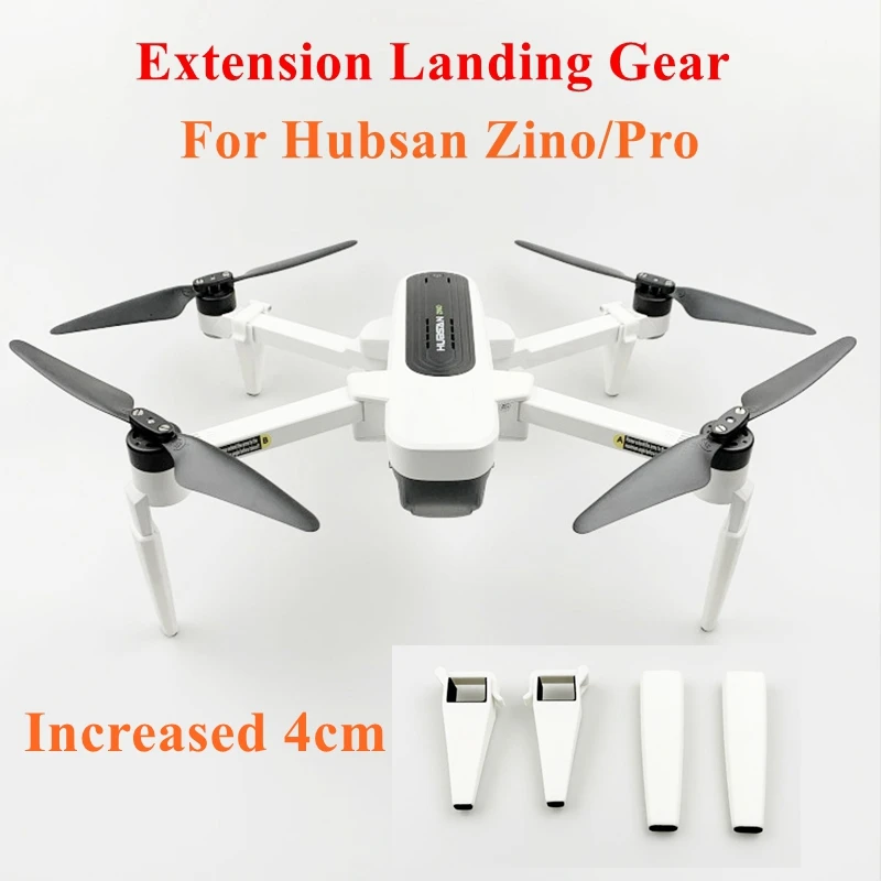 1Set Landing Gear Foldable Heighten Landing Legs Support Feet Extension Leg Protector for Hubsan Zino H117S/Pro RC Drone Accessories Wondiwe Landing Gears 