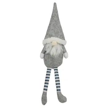

Merry Christmas Long Leg Swedish Santa Gnome Plush Doll Ornaments Handmade Toy Holiday Home Party Decor R9UE