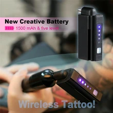 Беспроводной источник питания для татуировки, батарейный блок RCA& DC соединение для тату машины