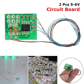 

Pcs DIY Scale Construction Sand Table Model Circuit Board Traffic Light Signal Model HO Scale Train Railway Miniatures