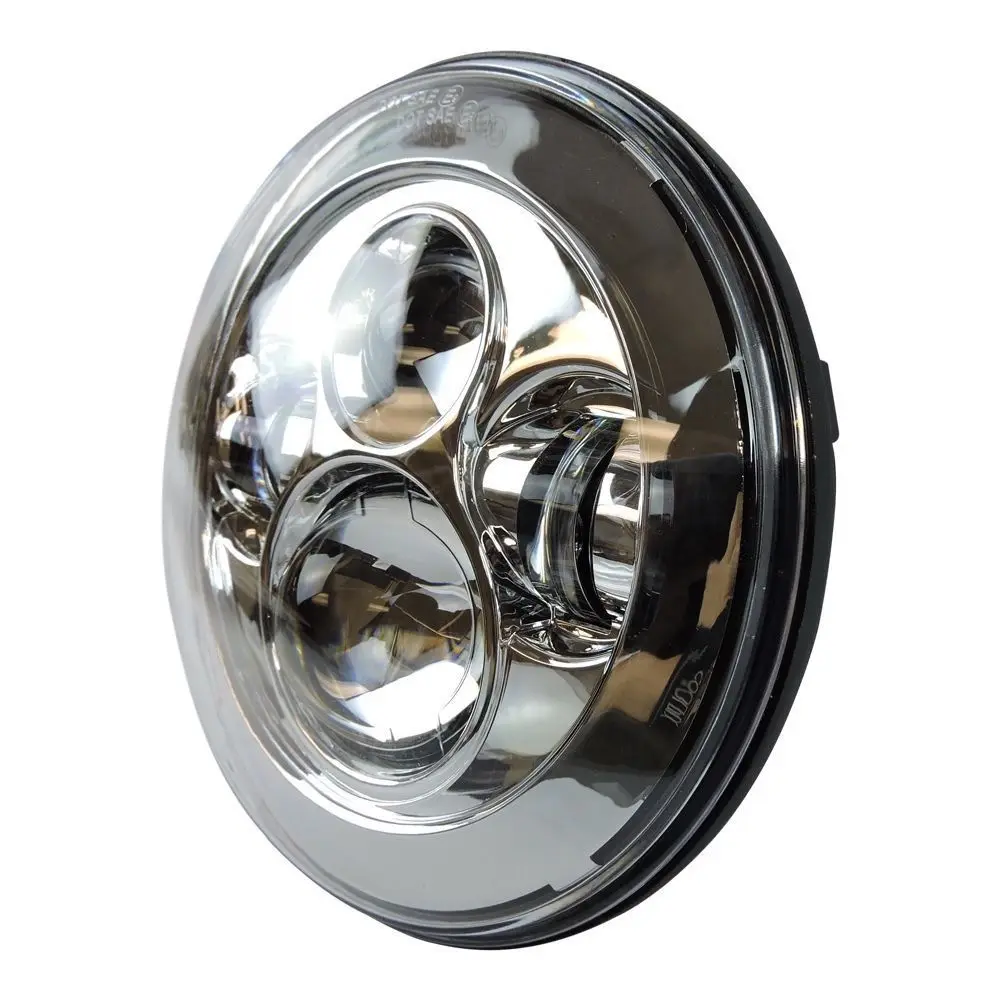 7&quot Round Motorcycle 4 LED Headlight 6500K White Light IP67 Waterproof For Harley Electra Street Glide FLH|headlights for|headlights