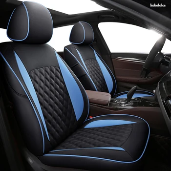 

KOKOLOLEE Custom Leather car seat cover set For Jaguar XJ XF XE E-PACE XFL XEL Automobiles Seat Covers car seats protector