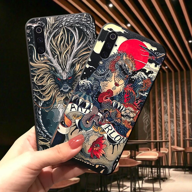 Чехол для Xiaomi Mi 10T 10 Ultra 9 CC9 A3 Lite 9T 8 SE Mix 3 5G 2s Redmi K30 Note 7 Pro 9S рельефный 3D чехол с защитой