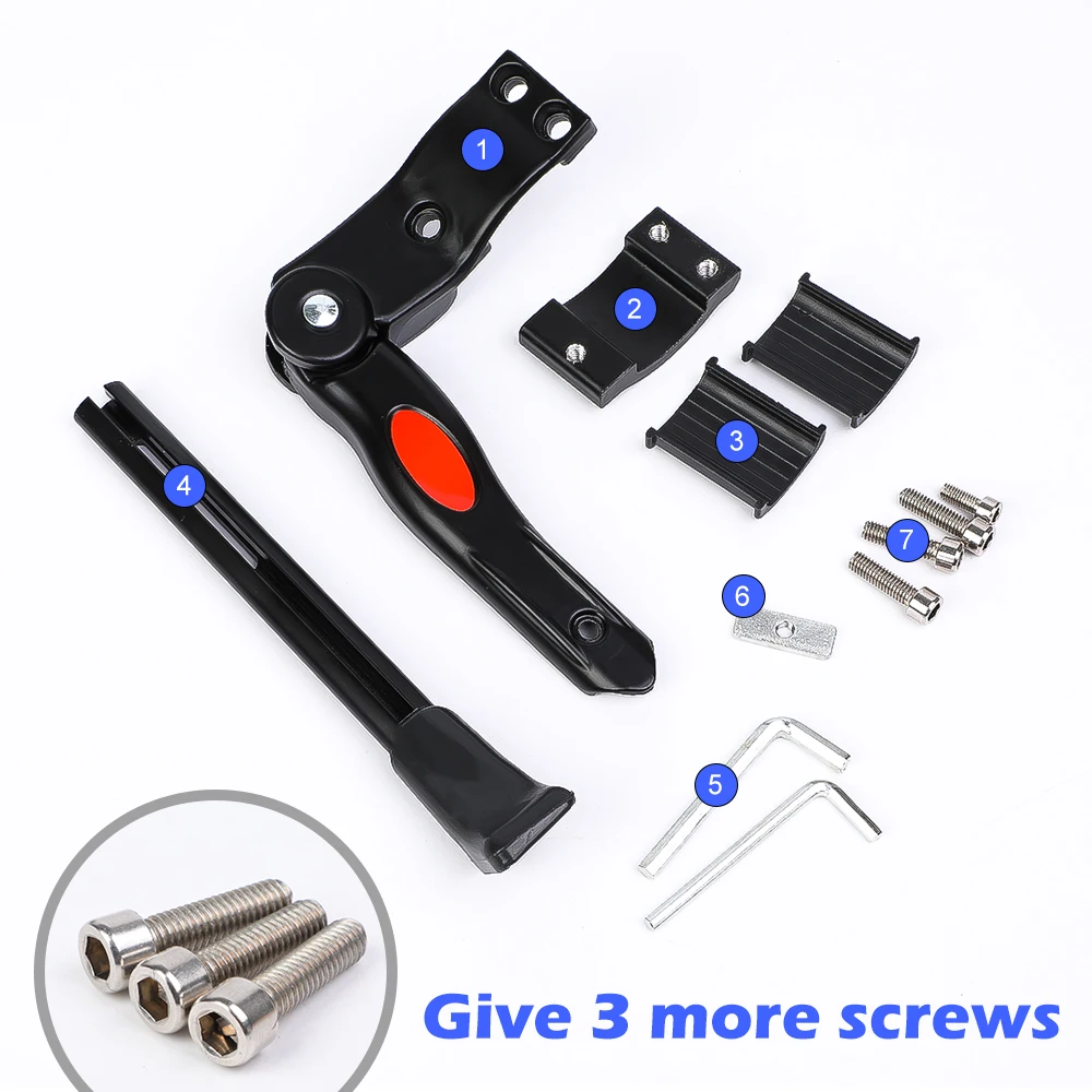 36-40cm Adjustable MTB Road Bicycle Aluminum Bicycle Support Side Stand Parking Rack Mountain Cycling Accessories
