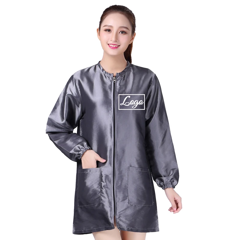 Customize Hairdresser Apron Waterproof Beauty Manicure Pet Store Working Suit Cloth Hairdressing Cape Gown Robe Wrap 1567