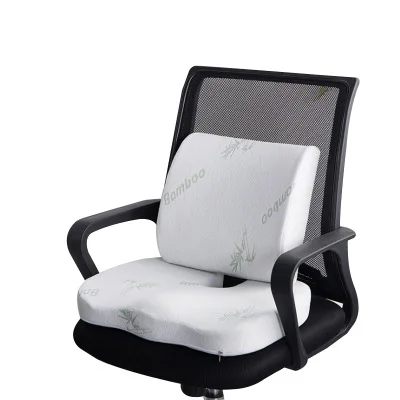 2 шт./компл. удобные Memory Foam ортопедические подушки сиденья пояс сзади Поддержка Набор для Офис здравоохранения подушки