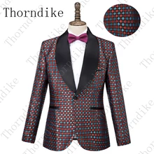 Thorndike мужской повседневный мужской модный Блейзер Качественный костюм мужской ретро волновой точки жаккард Tide версия Тонкий костюм куртка на заказ размер