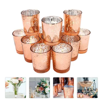 

12pcs Exquisite Useful Chic Practical Desktop Decoration Candle Holder Candlestick