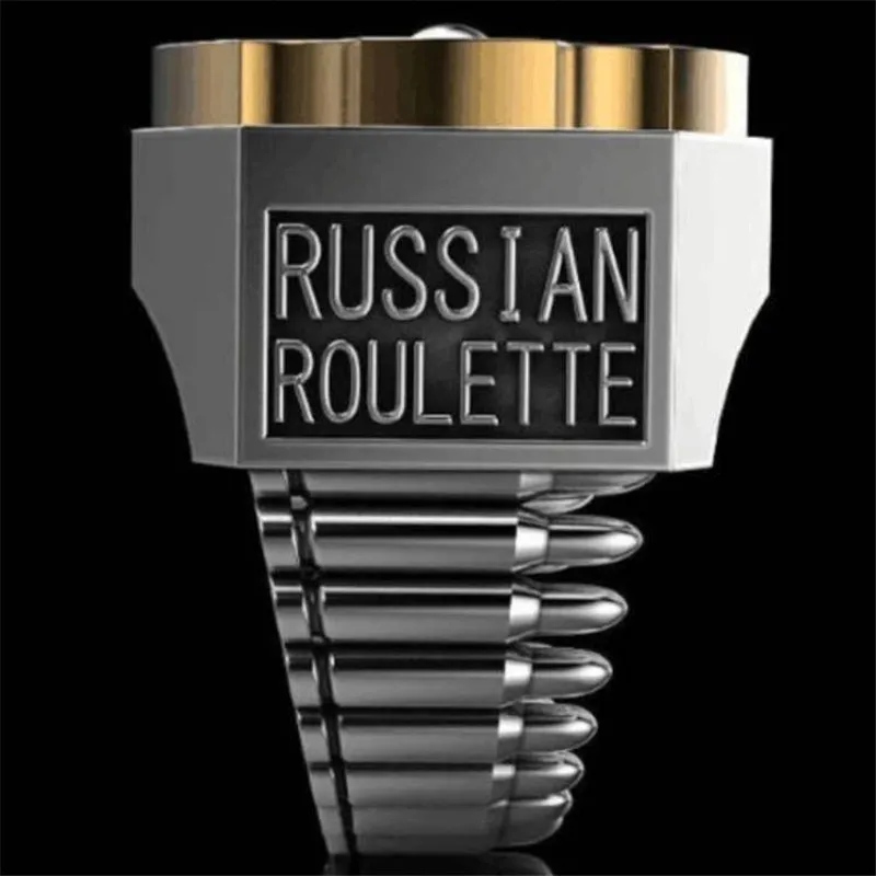 FFLACELL 2020 Новое модное изысканное кольцо в стиле панк русская рулетка ювелирное