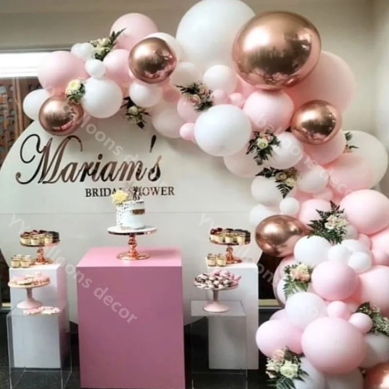 Macaron Global Balloons Garland Arch Birthday Girl Rose Gold Ballon Wedding Baby Shower Baloon Party Decor Kids | Дом и сад