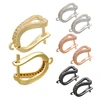 ZHUKOU 12x19mm Super Excellet Brass heart crystal Earring Hooks Accessories for handmade DIY Earrings Jewelry model:VE99 ► Photo 1/6
