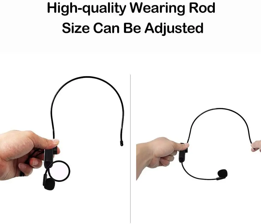 Fone de Ouvido sem Fio Fone de Ouvido Recarregável para Amplificador de Voz Uhf com Microfone 2 em 1 Alcance de 50m Wireless Xiaokoa - Image 5