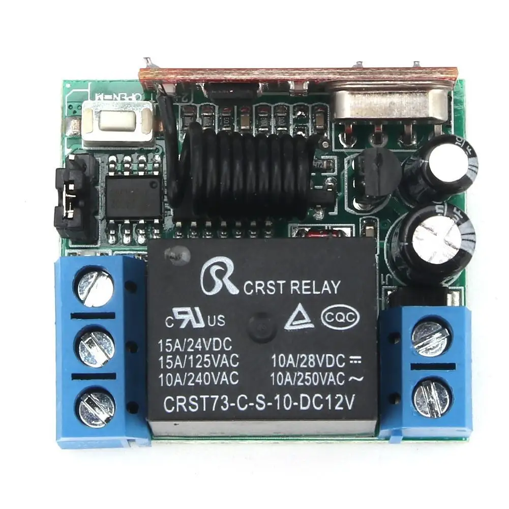 DC 12V 10A реле 1CH Беспроводной RF пульт дистанционного управления передатчик+ приемник