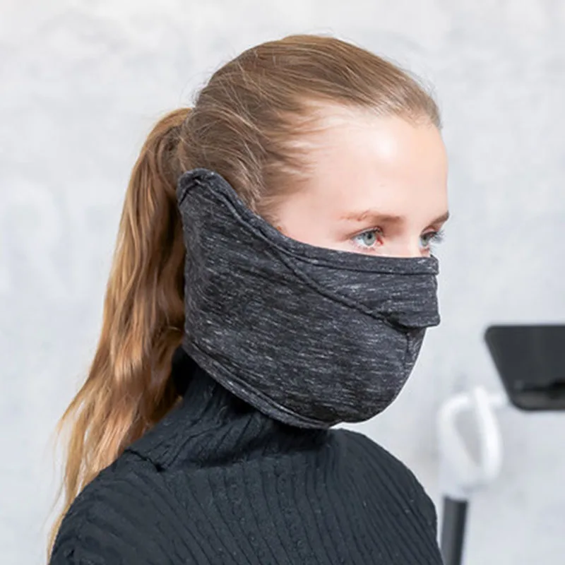 Unisex Winter Outdoor Cycling Face Mask Fleece Ear Protector Windproof Neck Warmer Cycling Accessories