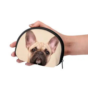 

NOISYDESIGNS French Bulldog Print Mini Coin Holder Case Coin Purses Women Girls Fashion Zipper Wallet for Kids Women Ladies