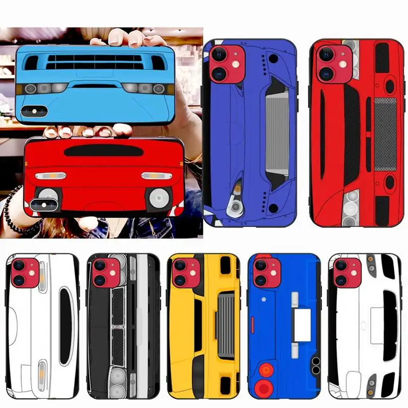 

HPCHCJHM Fashion Drift Cars Auto JDM TPU black Phone Case Cover Hull for iPhone 11 pro XS MAX 8 7 6 6S Plus X 5S SE 2020 XR case