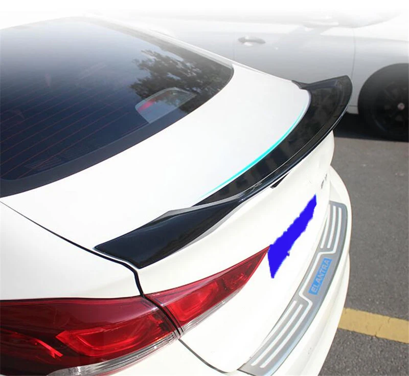 Для hyundai Elantra большой спойлер 16 17 18 ABS пластик цвет задний спойлер заднего крыла автомобиля Elantra багажник хвост аксессуары