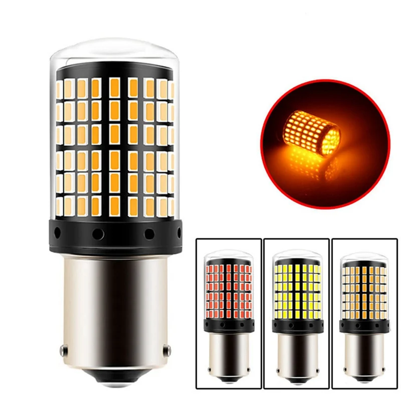 

1 Pair Car LED Turn Signal Decoding Anti-strobe 1156 T20 3014 144smd Turn Signal 7440 Turn Signal 8*6*4cm