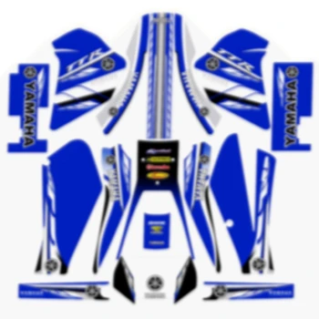 

New Blue Full Graphics Decals Stickers Custom Number Name 3M Matte Stickers Waterproof For YAMAHA TTR250