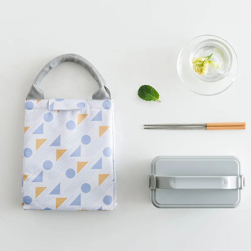 Изолированный Ланч-бокс сумка ручной Bento box сумка корейский стиль свежий клейкий пуловер со шнурками Сверху сумка на молнии Sub-lunch Сумка Изолированная Ba