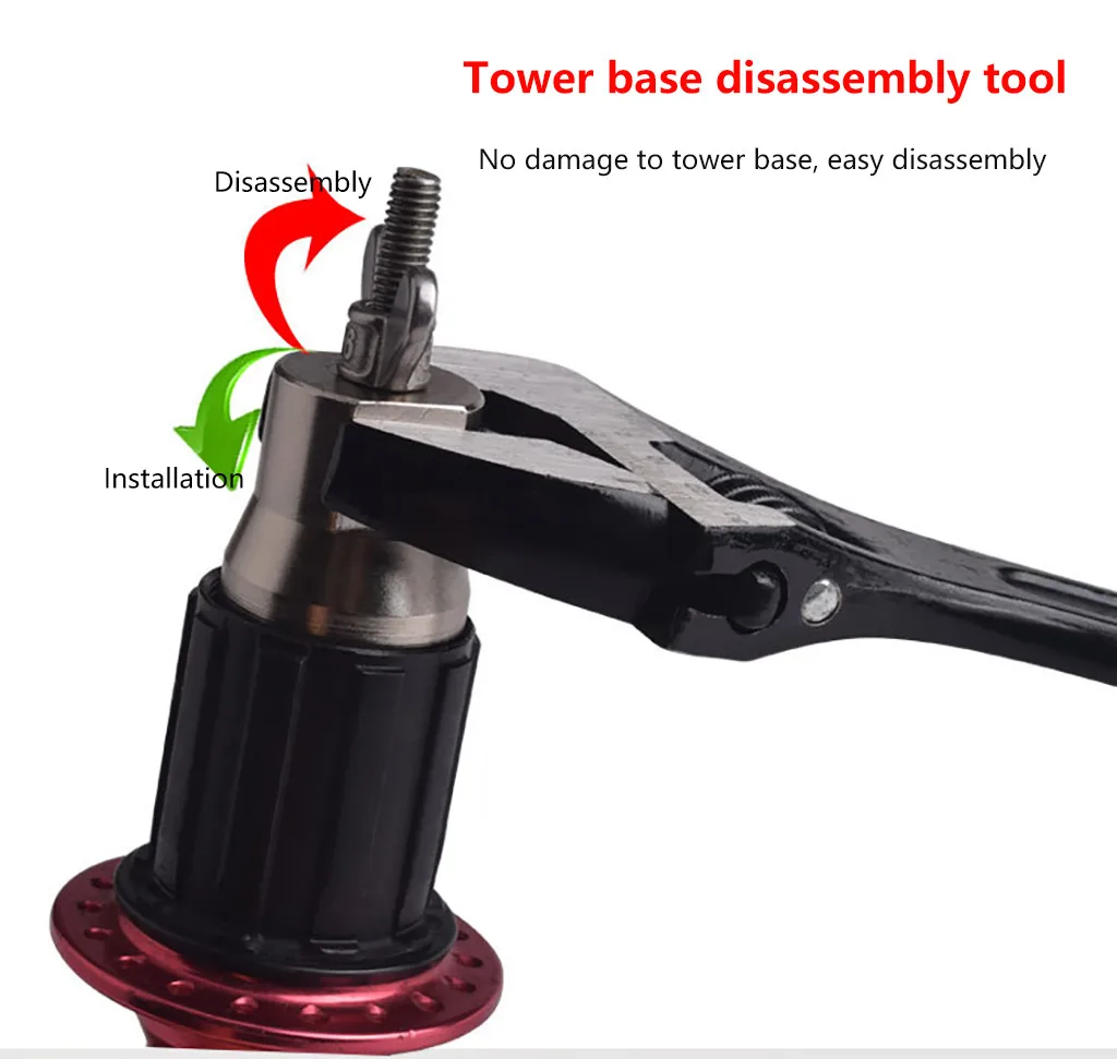 Bicycle Upgraded Version Drum Tower Base Tool Remove The Wrench slot installation Sleeve Drum Tower Foundation Tool#YL5