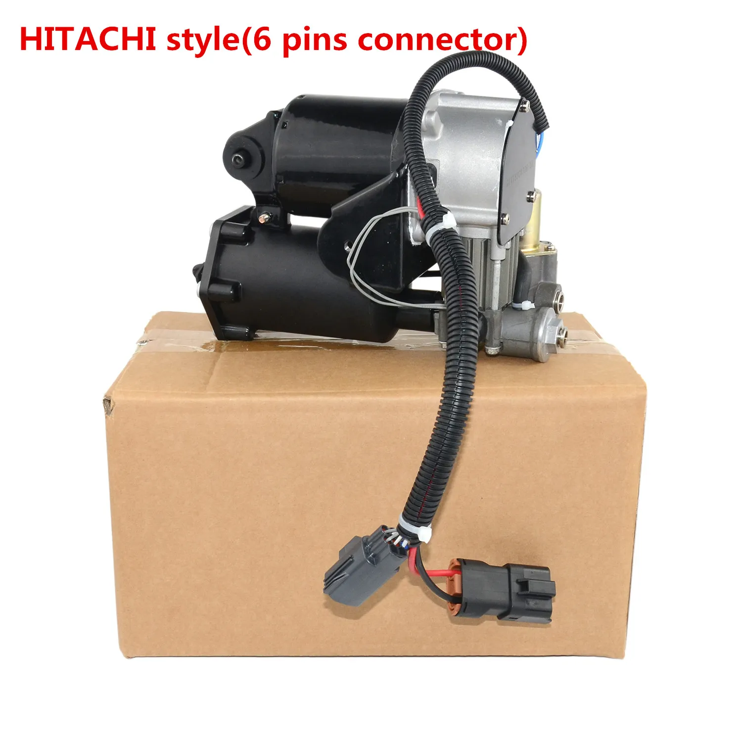 6 Pins Connector LR044360 YWB500220 Air Suspension Compressor Pump Hitachi Type for Discovery 3 2005-2009 for Range Rover Sport 2004-2009 