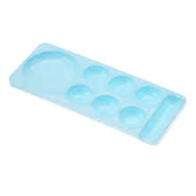 Лак для ногтей художественная палитра, 7 Палитра с отверстием гуашь, акварель косметический палитра или нейл-арта, инструменты для маникюра