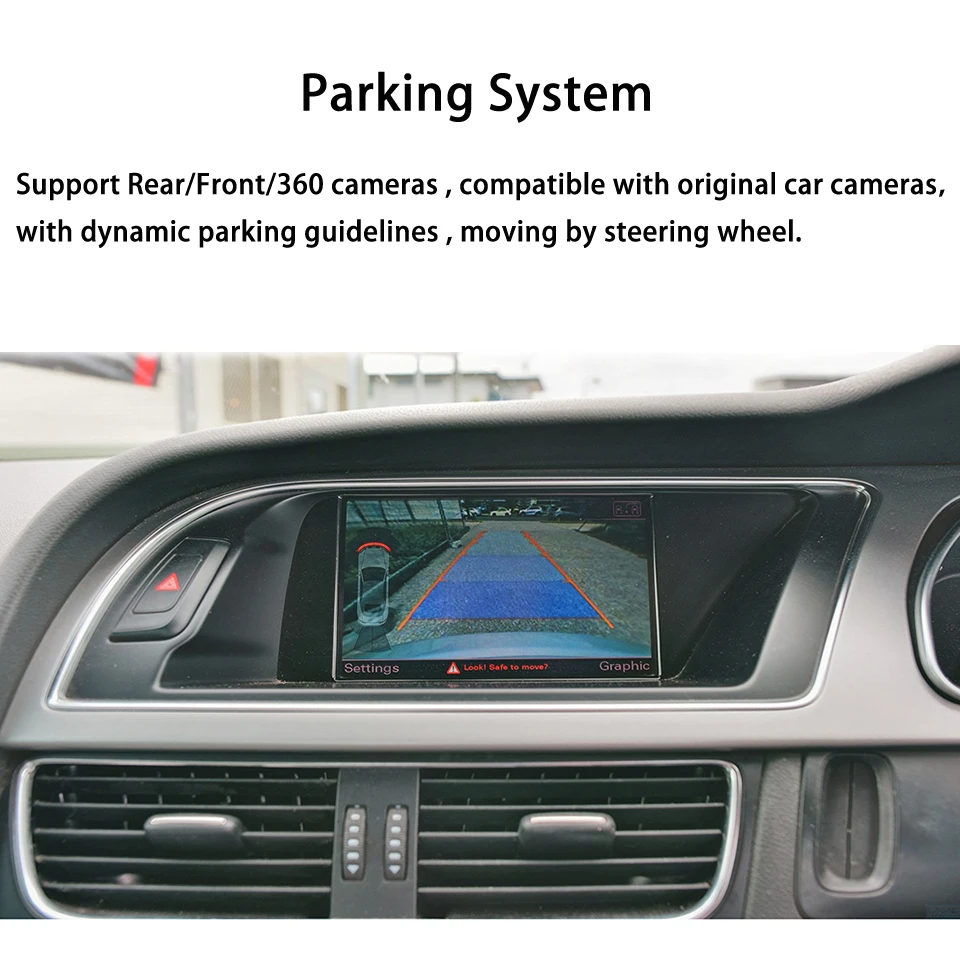MMI ׷   Apple WIFI CarPlay for AUDI A4 B8 8K A5 8T Q5 8R ܼƮ Symphony Reverse Camera Interface