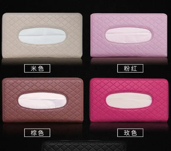 car Tissue Box Napkin Holder Auto Paper Cover Case Organizer Towel Holder Kleenex Boxes