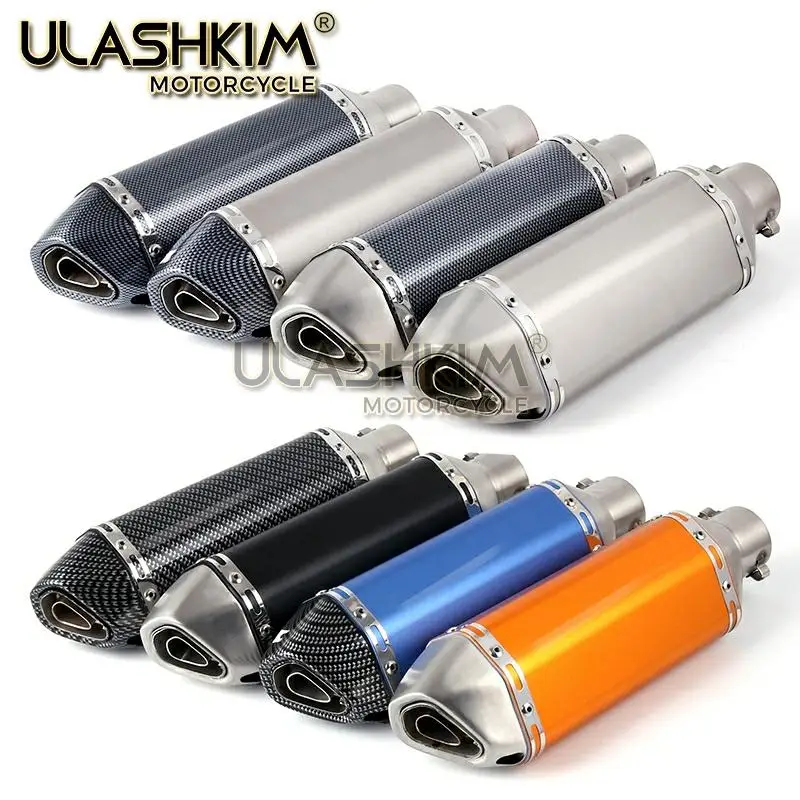 Motorcycle Full Exhaust Muffler Escape System Slip On For suzuki GSR400 GSR600 BK400 BK600 GSR BK 400 600 Modified Link Pipe