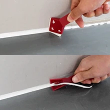 Verre mastic décapant en silicone avec trousse à outils et grattoir,calfeutrage moule pour enlèvement utile de la maison, spatule de colle, pelle, ensemble de 2 pièces 