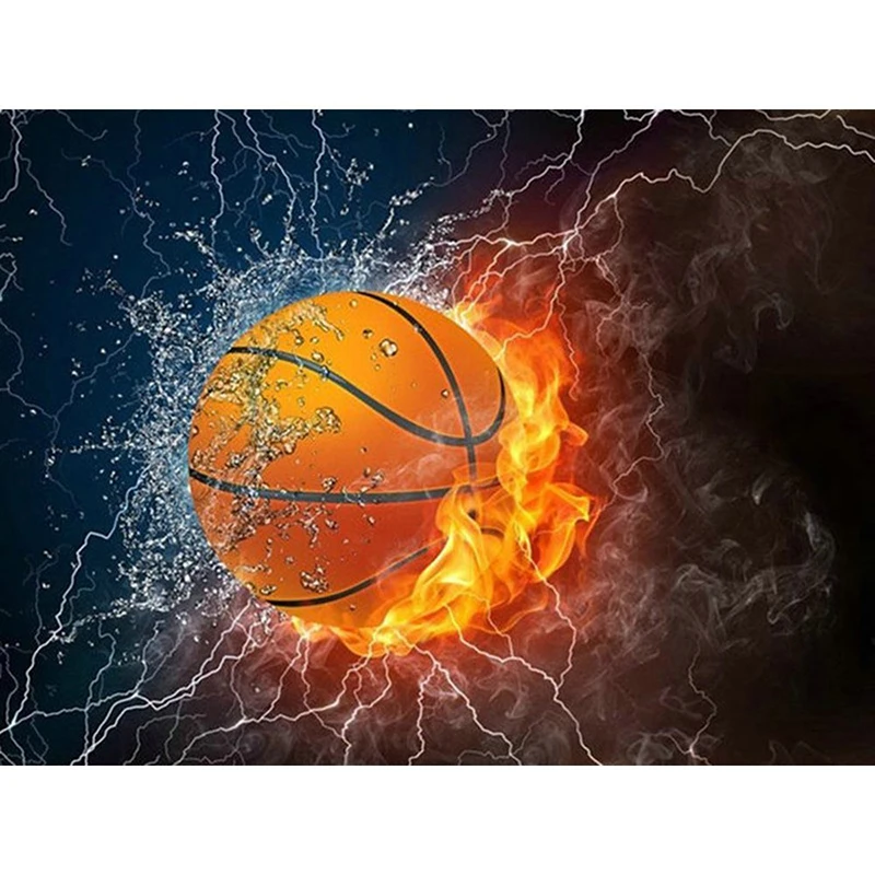 

Diamond Mosaic Basketball 5D DIY Diamond Painting Cartoon Full Drill Square Picture Of Rhinestone Home Decoration