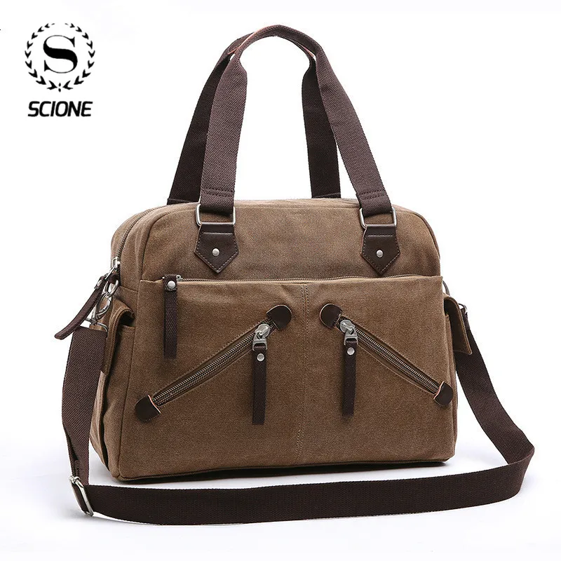 Scione многофункциональная Повседневная Холщовая Сумка большого размера деловой