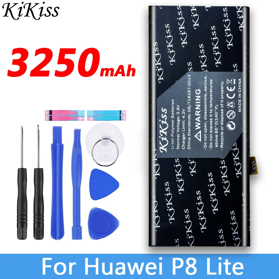 KiKiss для huawei Ascend P6 P8/P9/P10/P20/G9 Lite Honor 5C/8/3C Lite 4A 5A Y6 Y5 II батарея мобильного телефона HB366481ECW HB4342A1RBC - Цвет: HB3742A0EZC