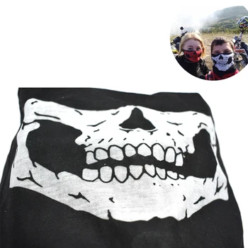 

Halloween Skull Party Scarves Mask Masquerade Mardi Gras Black Mask Motorcycle Windproof For Honda CBR250R CBR300R CBR500R