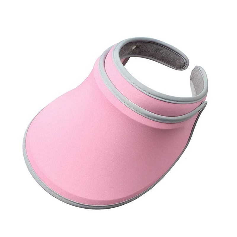 pink Модные мужские и женские повседневные солнцезащитные кепки, Пустой Топ, молочный шелк, Солнцезащитная шляпа, спортивный велосипедный козырек, солнцезащитный козырек, Кепка с поворотом на 360 градусов - Цвет: pink