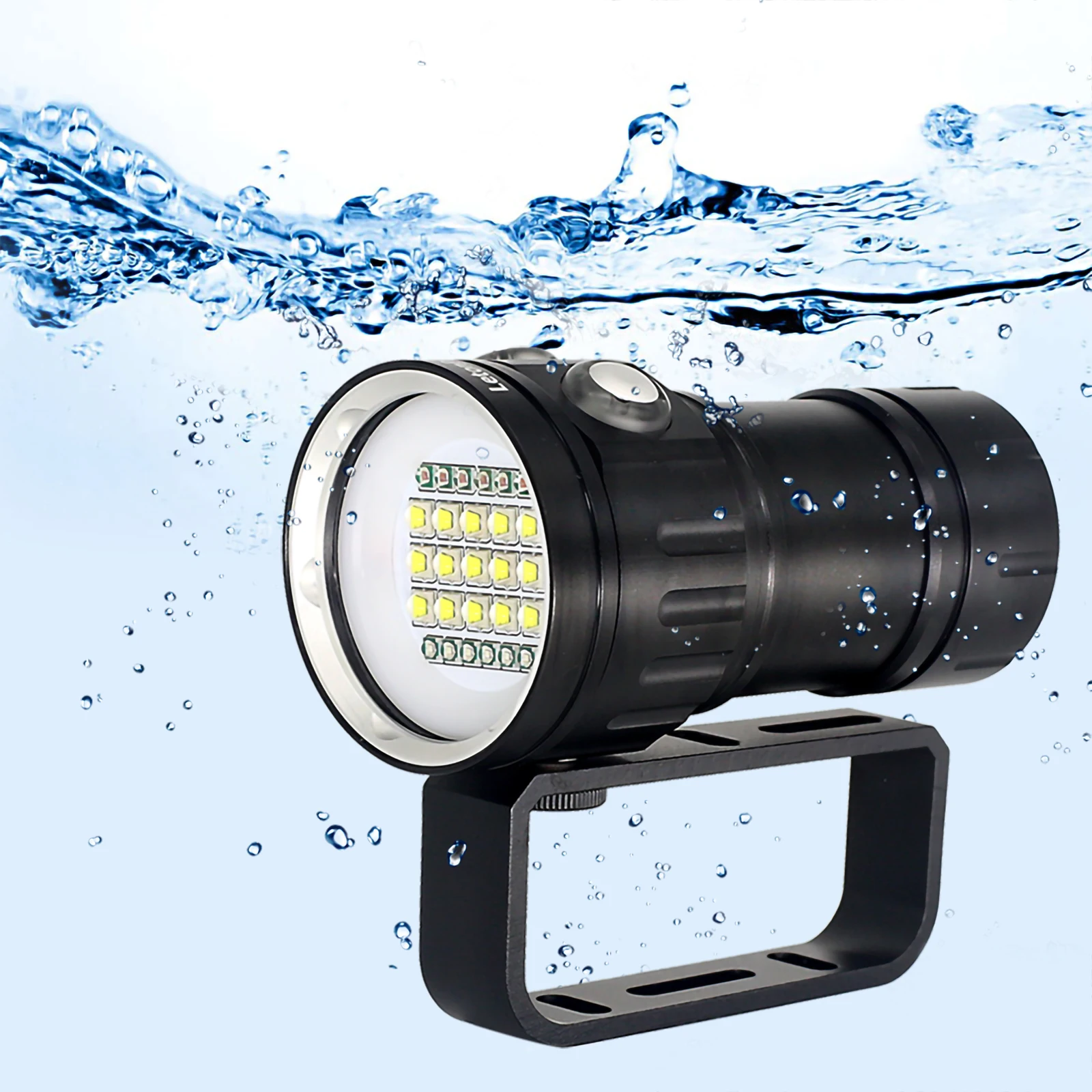 police flashlights Professional Underwater 27 LED Photography Light Highlight Lamp 22800Lumens Diving Flashlight 100M Waterproof Video Camera torch small led torch