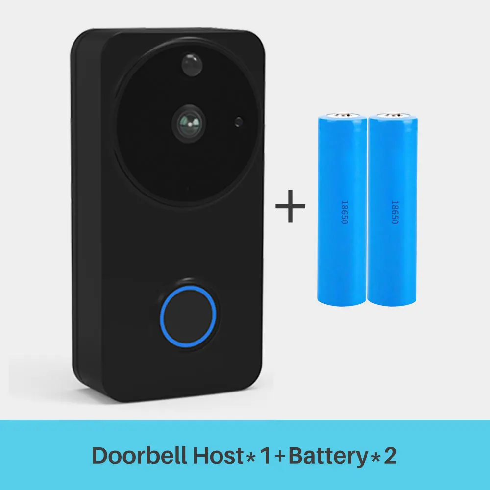 Add Battery Умный IP видеодомофон Wi-Fi видеодомофон дверной звонок wifi дверной Звонок камера для квартиры ИК сигнализация беспроводная камера безопасности - Цвет: Add Battery