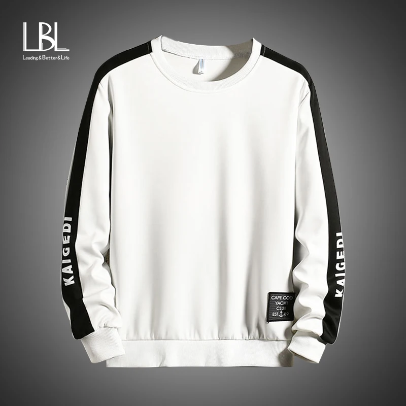 Мужские лоскутные кофты с длинным рукавом Пуловеры круглым вырезом удобные