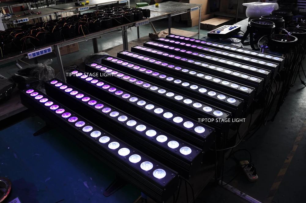 TIPTOP свет этапа TP-W2410 260 Вт высокое мощность прямоугольник форма Крытый светодио дный светодиодные прожекторы RGBW 4IN1 Pixel Портативный Алюминий