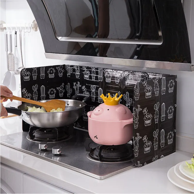 

Floding Aluminum Kitchen Gas Stove Baffle Plate Kitchen Frying Pan Oil Splash Protection Screen Kitchen Accessories Tools