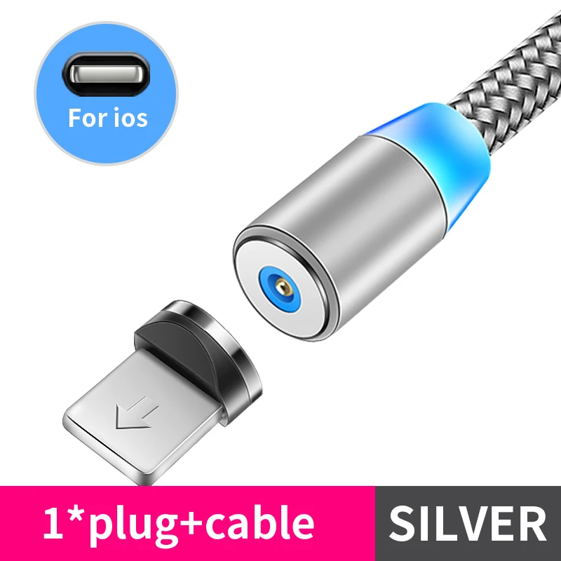 65w charger usb c Magnetic Cable lighting 2.4A Fast Charge Micro USB Cable Type C Magnet Charger 1M Braided Phone Cable for iPhone Xs Samsung Wire quick charge usb c Chargers