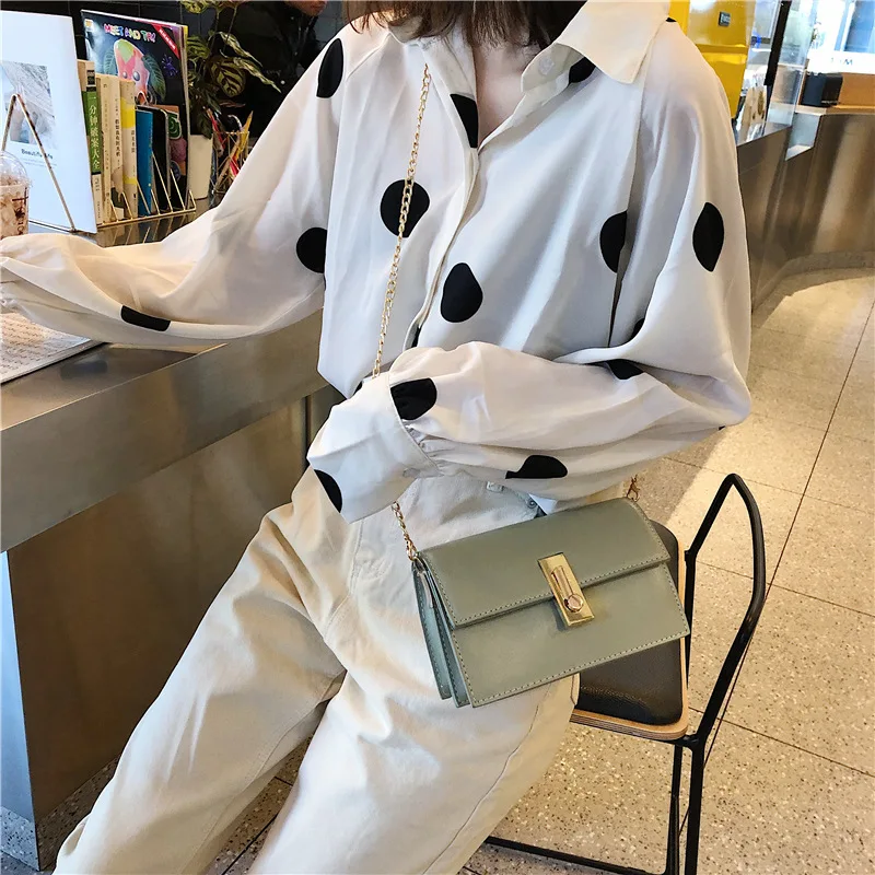 

Fashion chain girl bag tide 2019 summer new leisure square bag simple temperament fairy shoulder oblique satchel bag
