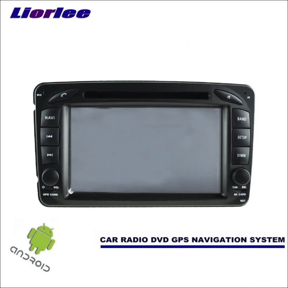 Liorlee 2din Автомобильная система навигации Android для Mercedes Benz C Class W203 2001-2004 Радио Стерео