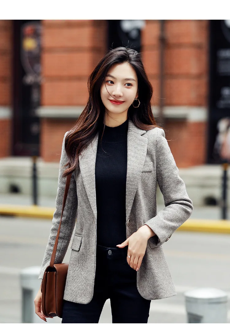 Autumn New Style Korean-style Women's Cute Elegant Versatile Small Suit Coat Women's Short Casual Slimming Tops