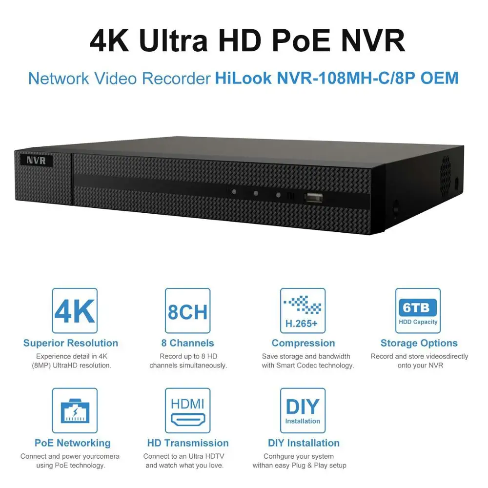 H.265 POE IP CCTV безопасности Системы 8CH 4 к NVR набор на открытом воздухе 4/6/8 шт. 5MP пуля PoE IP Камера ИК P2P комплект видеонаблюдения 2 ТБ HDD