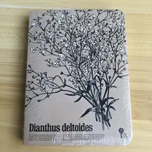 

Vintage Floral Pocket Notebook A6 Light Sketchbook 160P Blank Kraft Paper